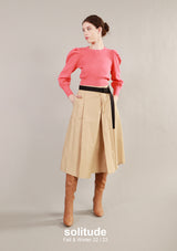 Khaki Woven Skirt