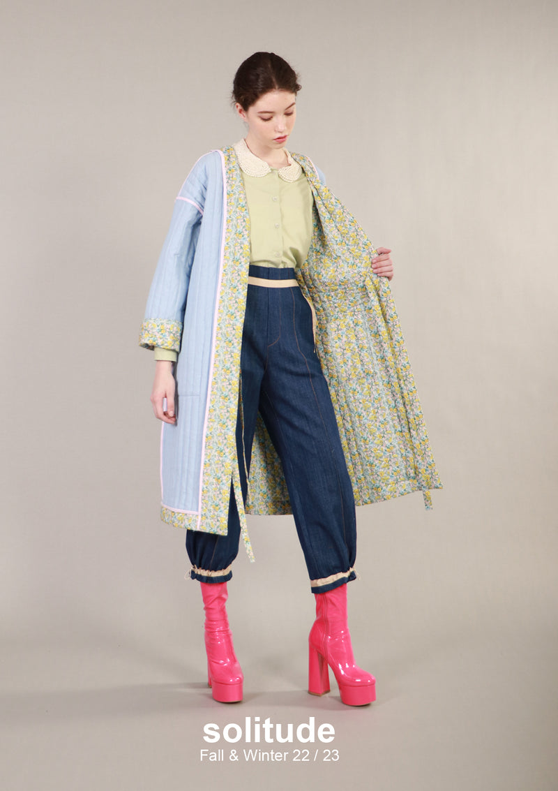 Double Face Floral Coat