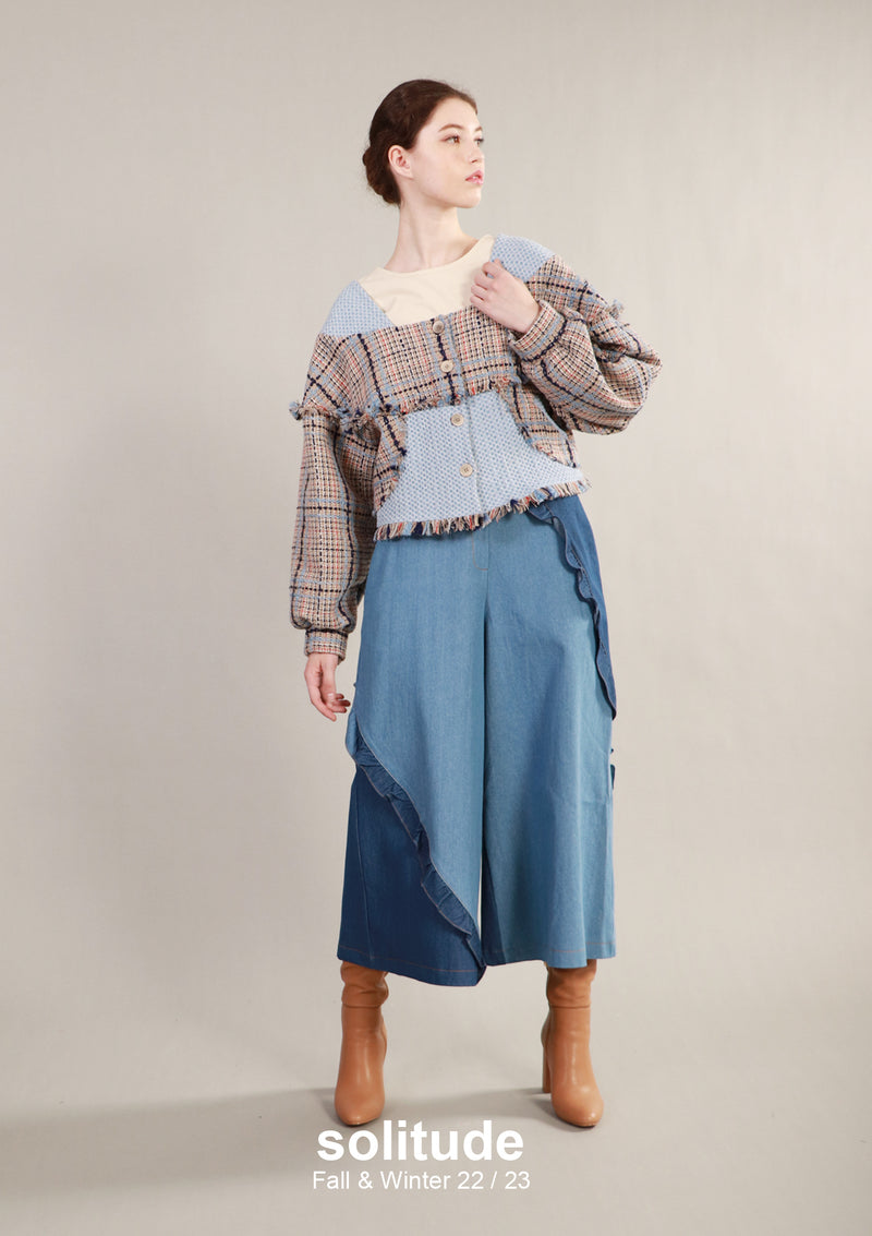 Oversize Checkered Jacket