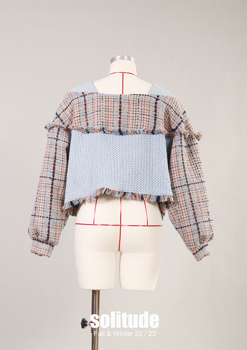 Oversize Checkered Jacket