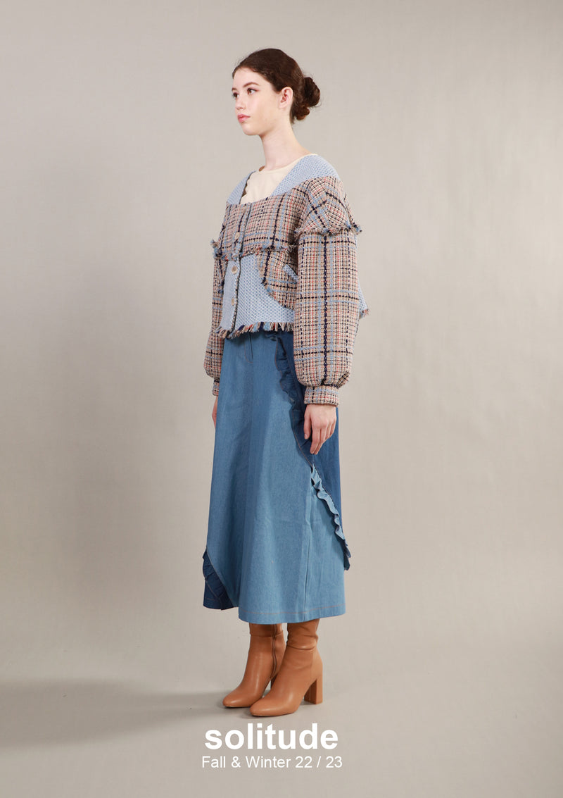 Oversize Checkered Jacket
