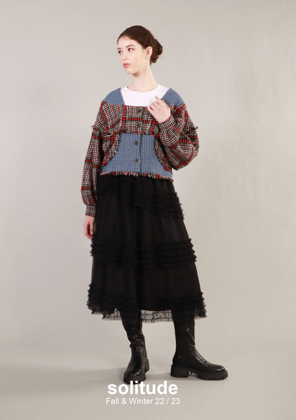 Oversize Checkered Jacket