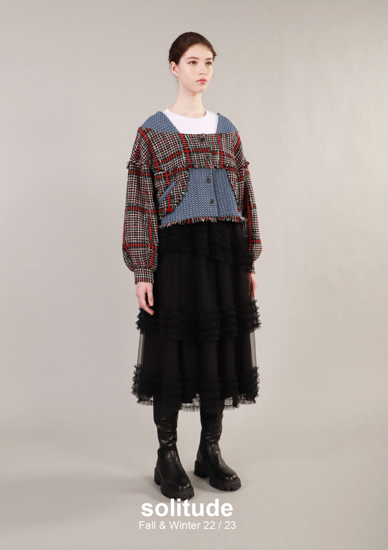 Oversize Checkered Jacket