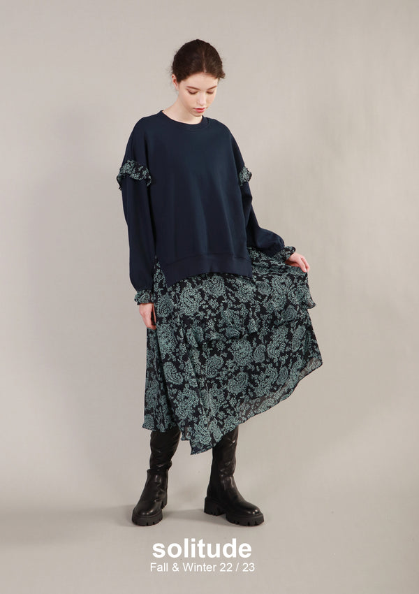 Layered Floral Print Dress