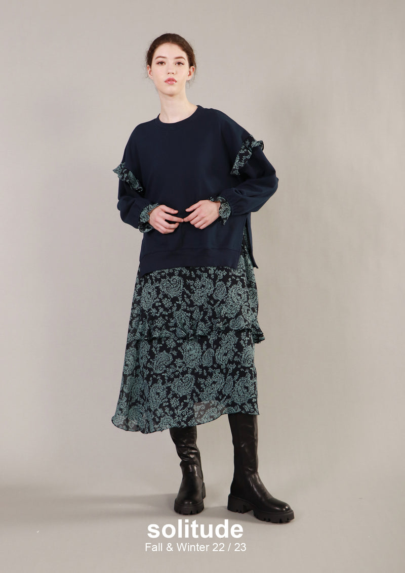 Layered Floral Print Dress