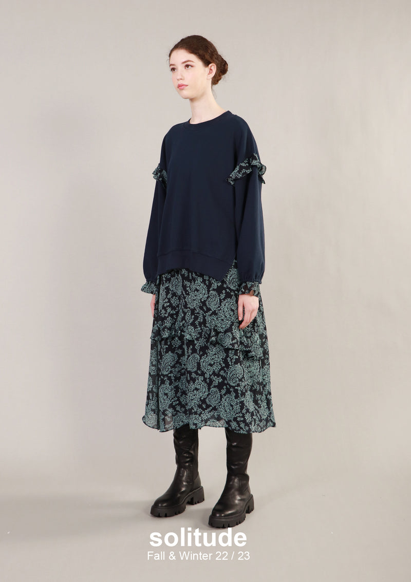 Layered Floral Print Dress