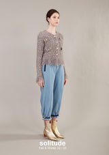Grey Knit Cardigan