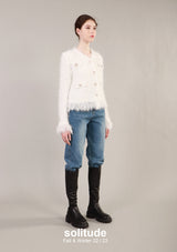 White Knit Cardigan
