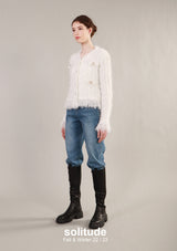 White Knit Cardigan