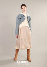Lace Collar Denim Jacket
