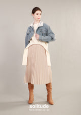 Lace Collar Denim Jacket