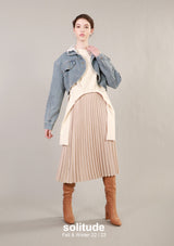 Lace Collar Denim Jacket
