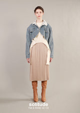 Lace Collar Denim Jacket