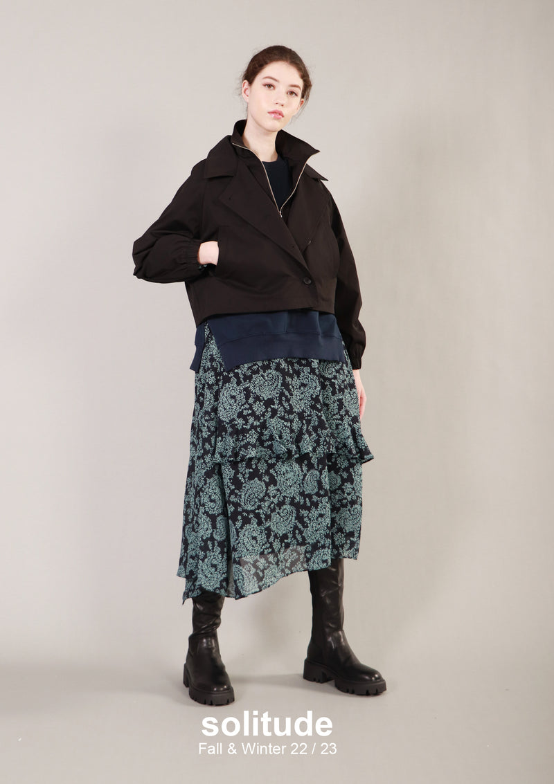 Black Double Collar Jacket
