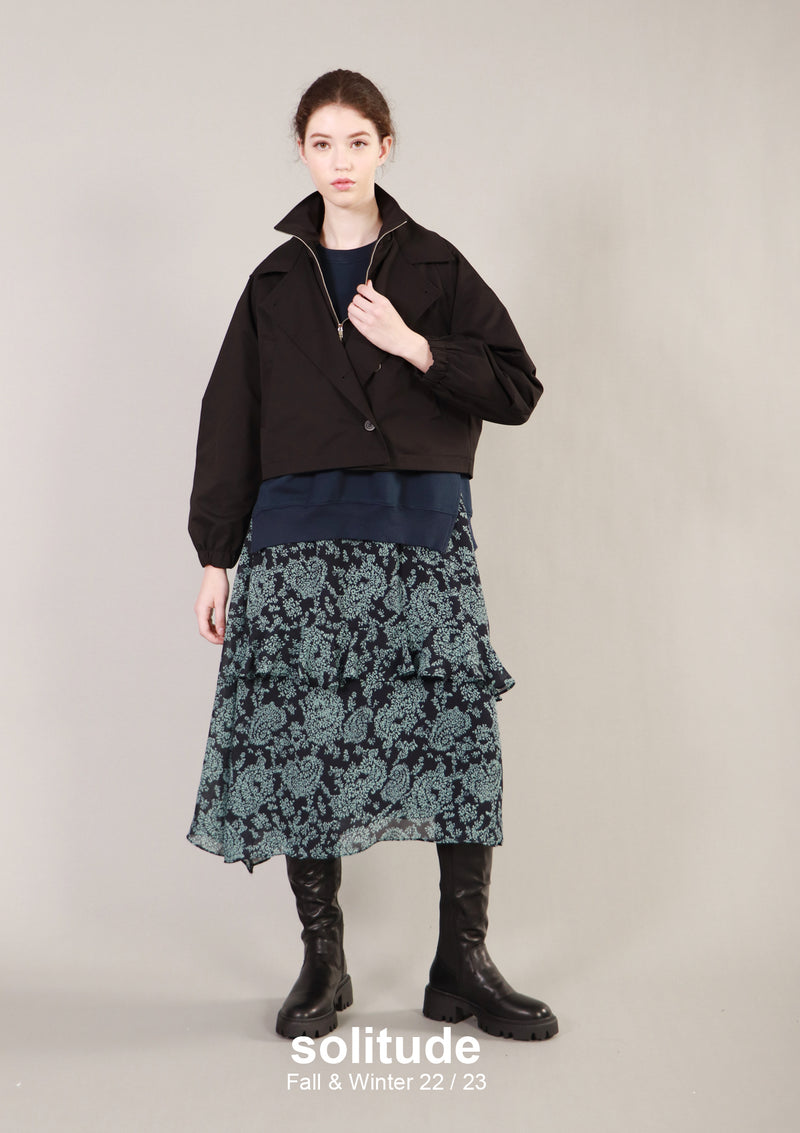 Black Double Collar Jacket