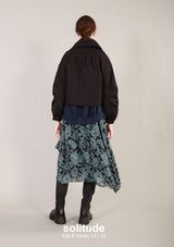 Black Double Collar Jacket