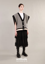 Oversized Knit Vest