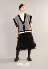 Oversized Knit Vest