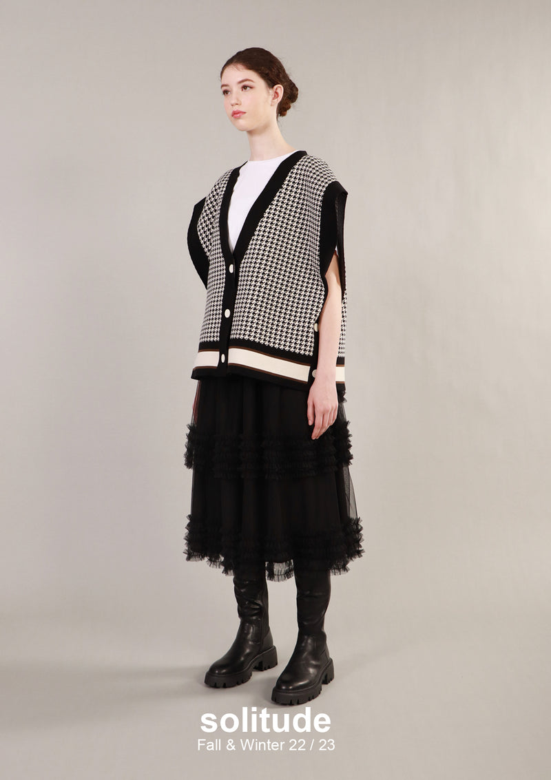Oversized Knit Vest