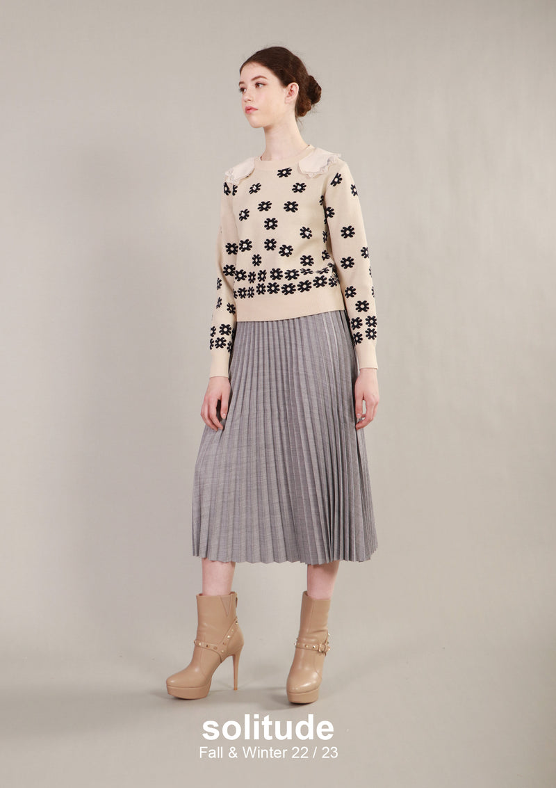 Crystal Embellished Knit Top