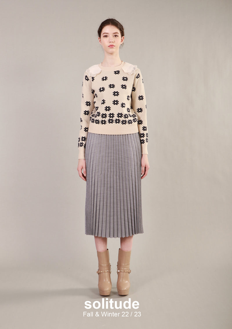 Crystal Embellished Knit Top