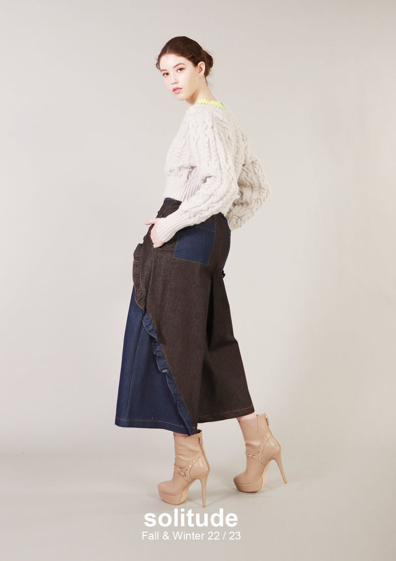 Cropped Knit Cardigan