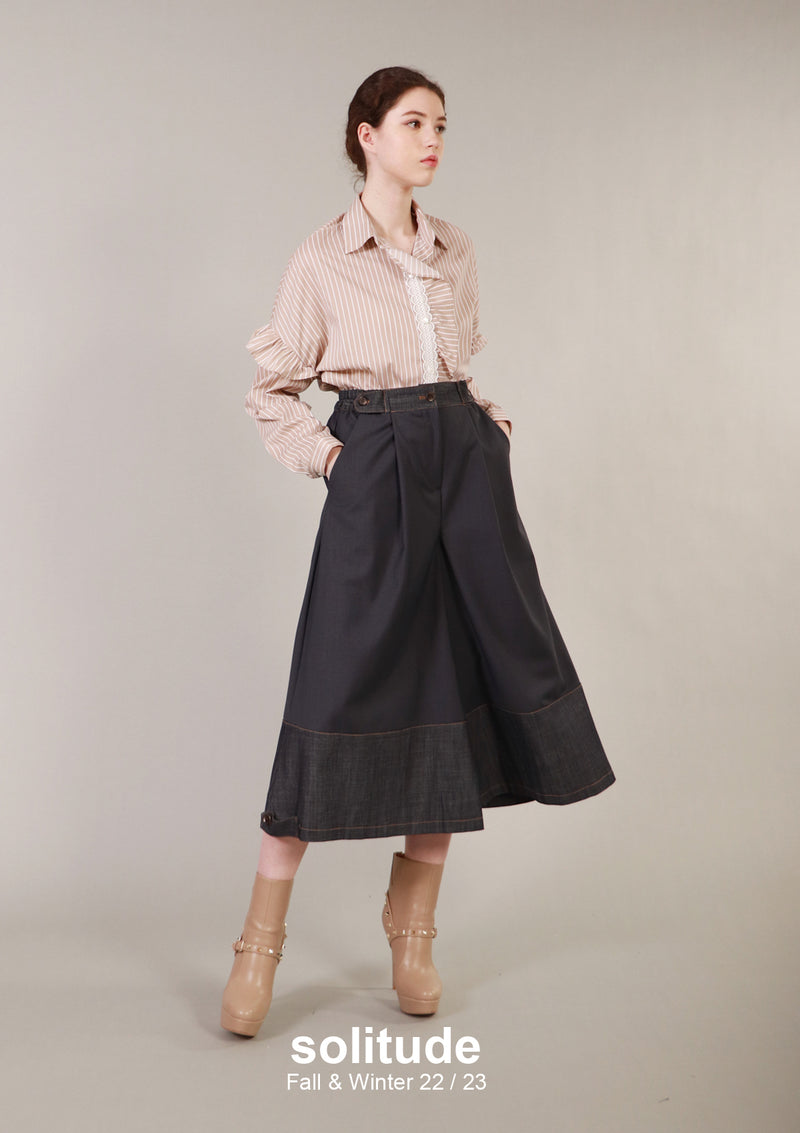Pleated Woven Pants