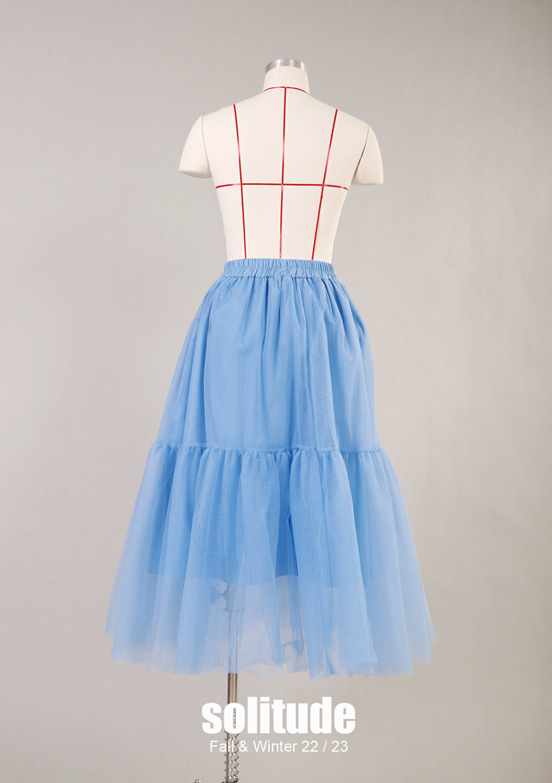 Sky Blue Tulle Skirt