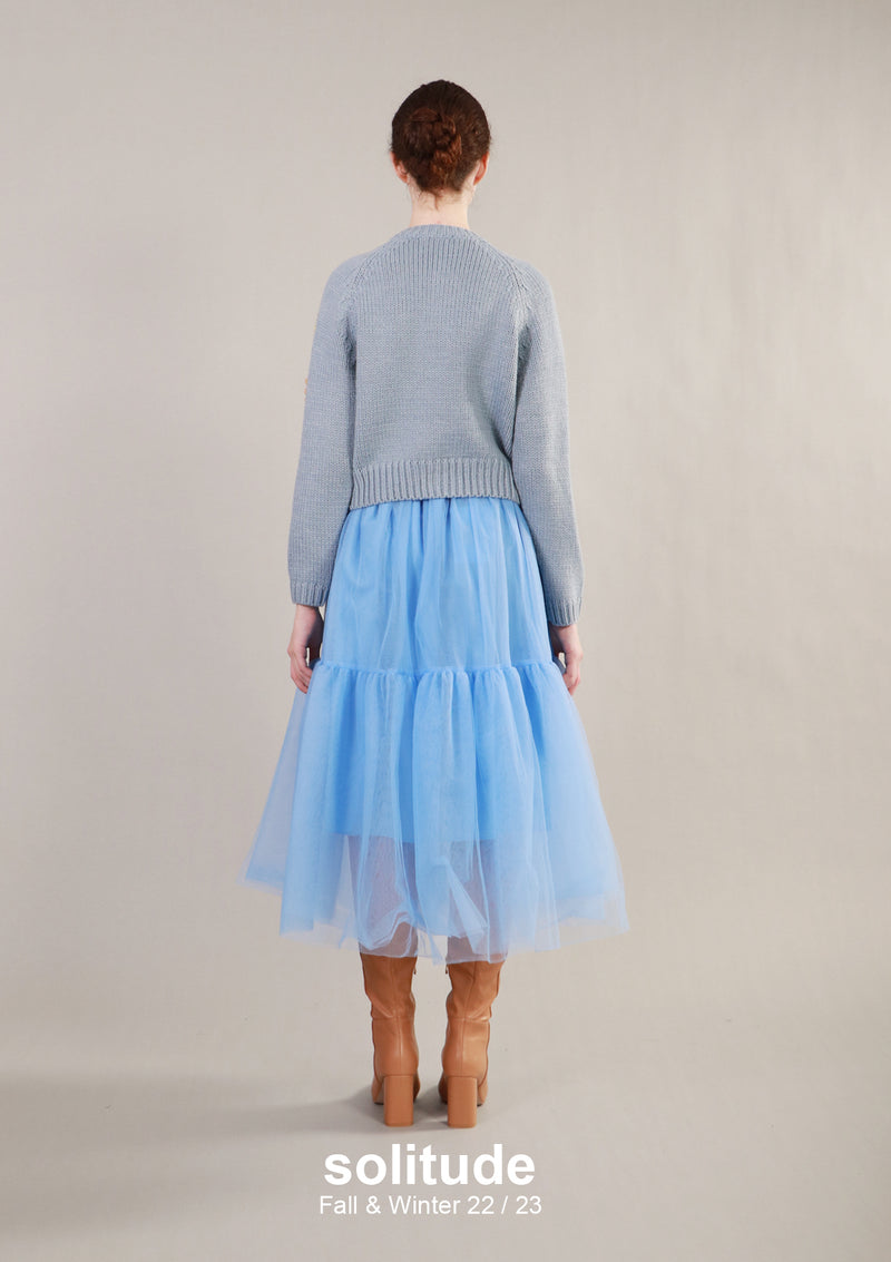 Sky Blue Tulle Skirt