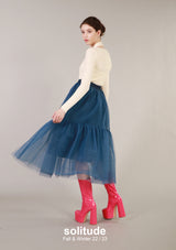 Navy Tulle Skirt