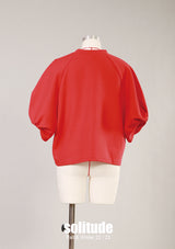 Red Drop Shoulder Top