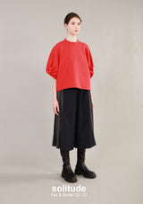 Red Drop Shoulder Top