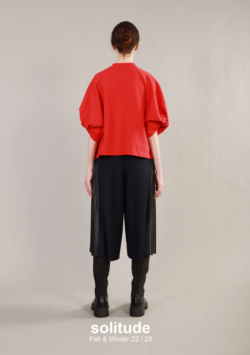 Red Drop Shoulder Top