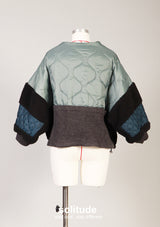 Black Quilted Crop Jacket