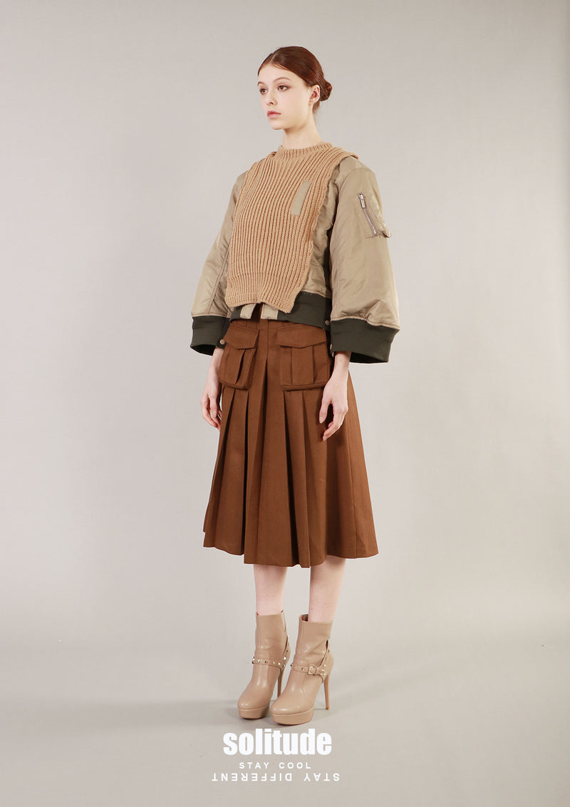 Mixed Fabric Top