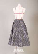 Navy Pattern Skirt