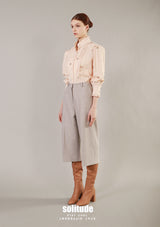 Beige Woven Pants