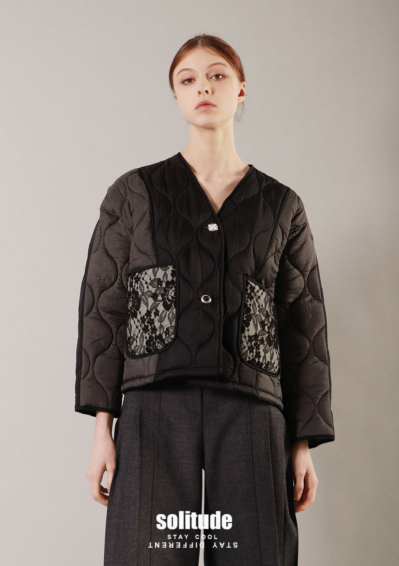 Lace Quilted Jacket