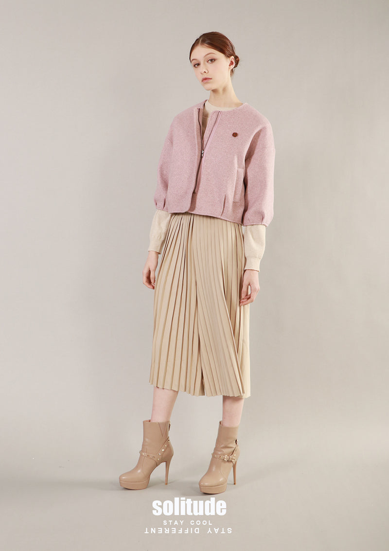 Pink Cropped Jacket