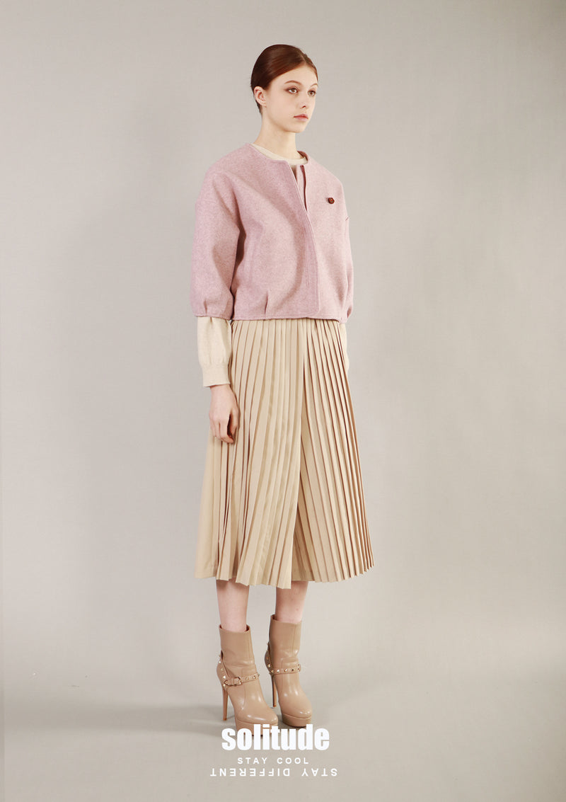 Pink Cropped Jacket