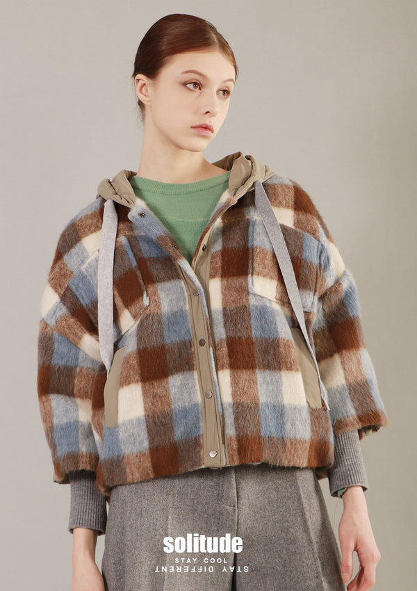 Checkered Hoodie Jacket