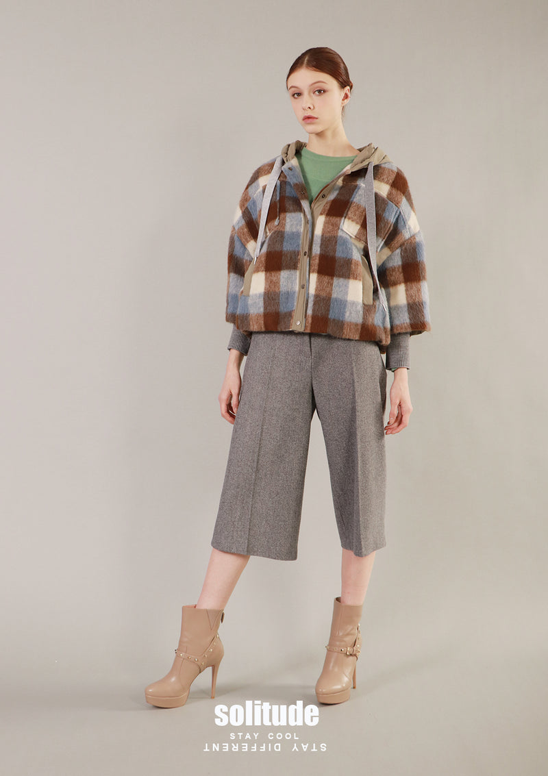 Checkered Hoodie Jacket
