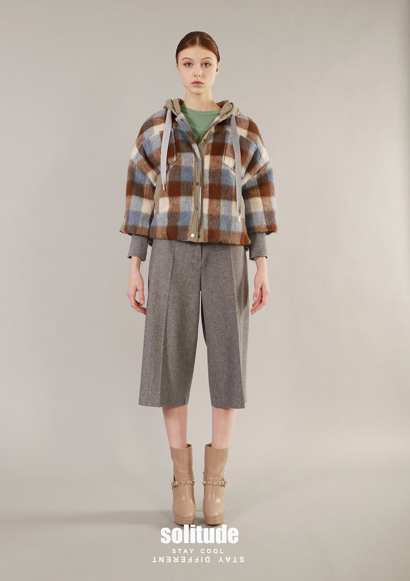 Checkered Hoodie Jacket