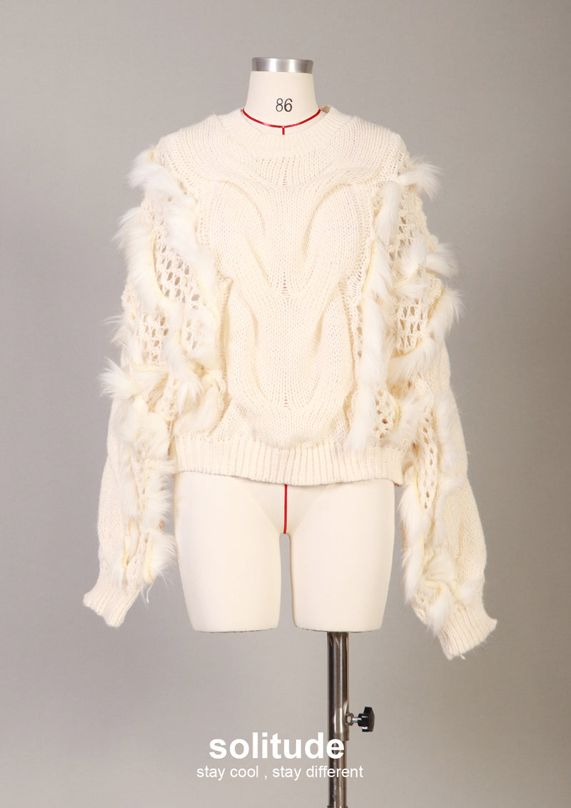 Off White Oversize Sweater