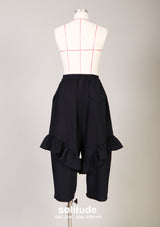 Navy Ruffles Pants