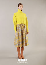 Yellow Checkered Skirt