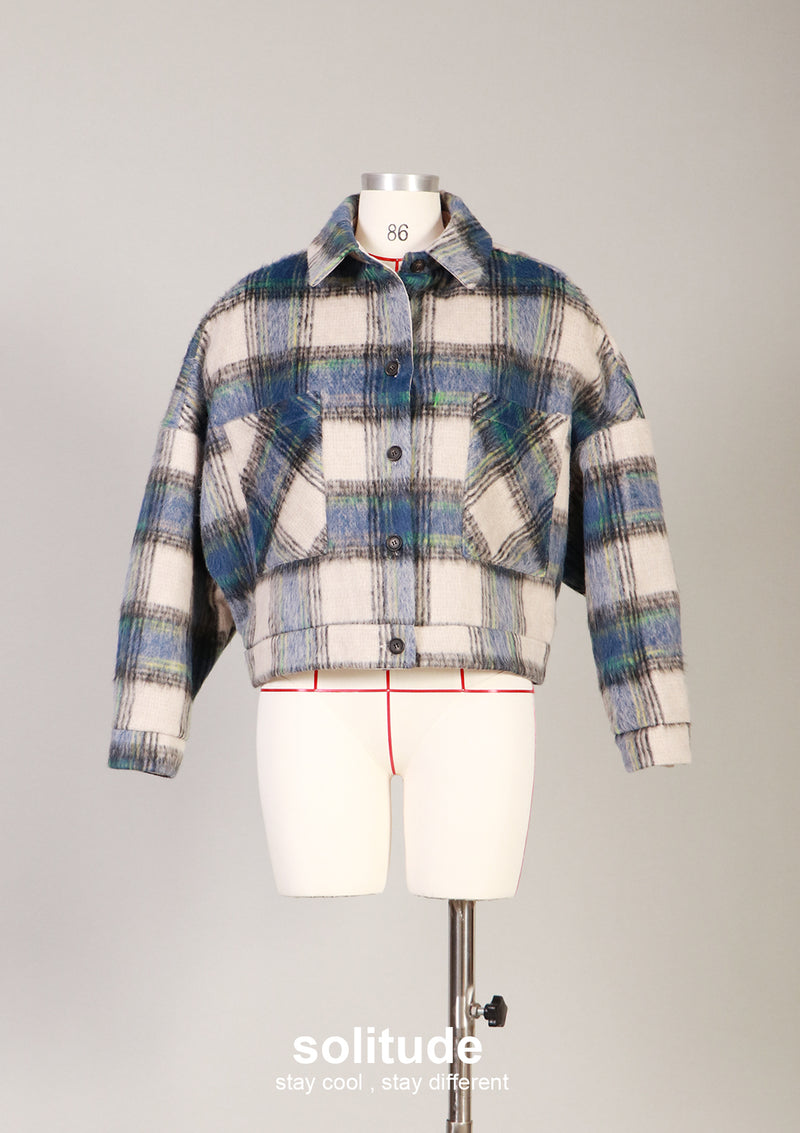 Checkered Wool Jacket