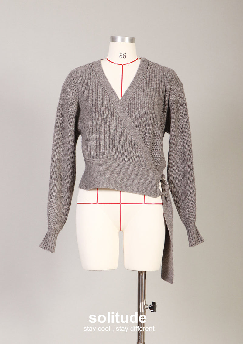 Grey Knit Top