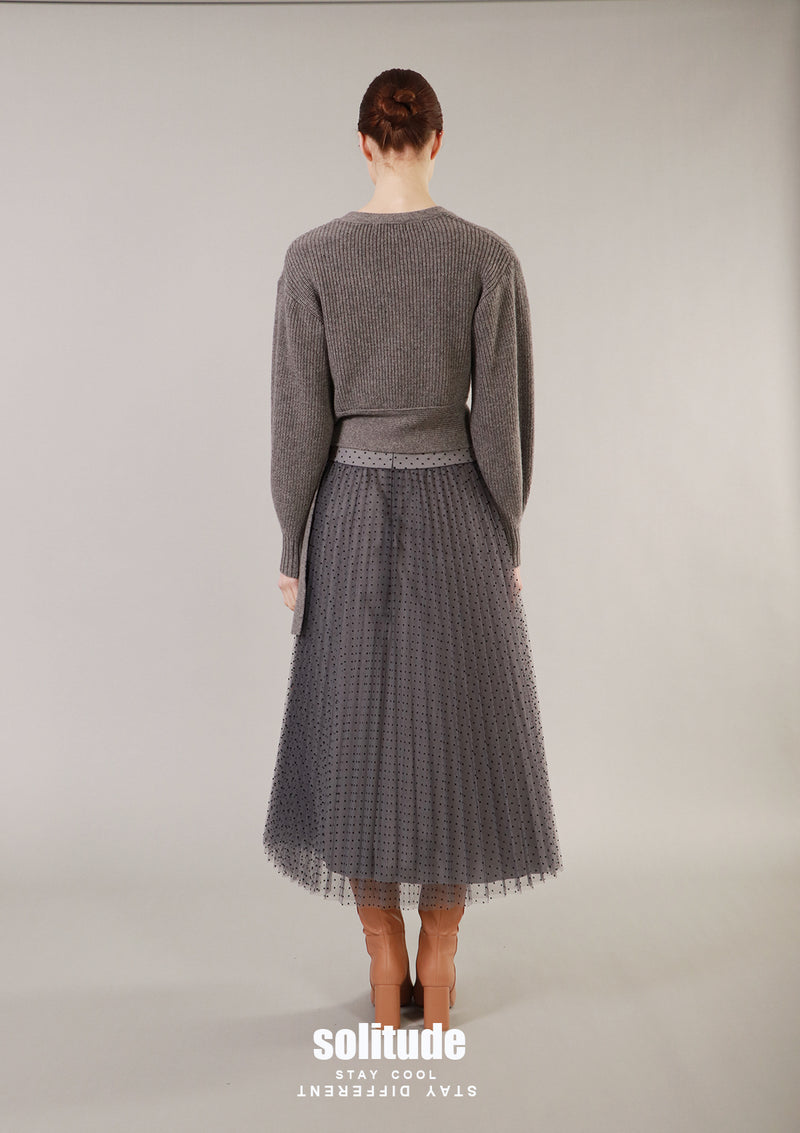 Grey Knit Top