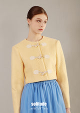 Yellow Cropped Jacket